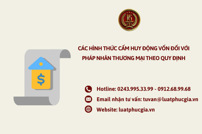 Các hình thức cấm huy động vốn đối với pháp nhân thương mại theo quy định