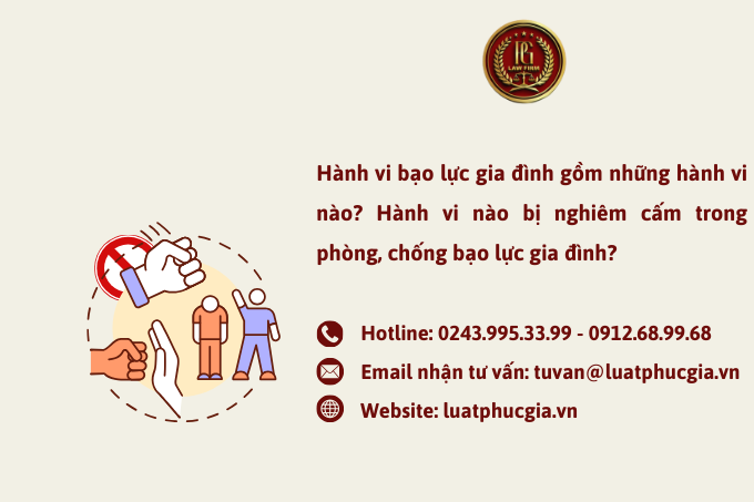 Hành vi bạo lực gia đình gồm những hành vi nào? Hành vi nào bị nghiêm cấm trong phòng, chống bạo lực gia đình?