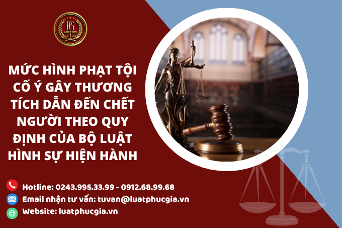 Mức hình phạt tội cố ý gây thương tích dẫn đến chết người theo quy định của Bộ luật Hình sự hiện hành