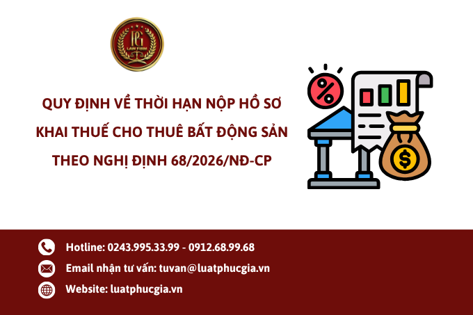 Quy định về thời hạn nộp hồ sơ khai thuế cho thuê bất động sản theo Nghị định 68/2026/NĐ-CP