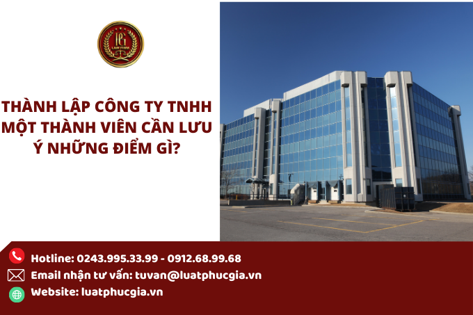 Thành lập công ty TNHH một thành viên cần lưu ý những điểm gì?